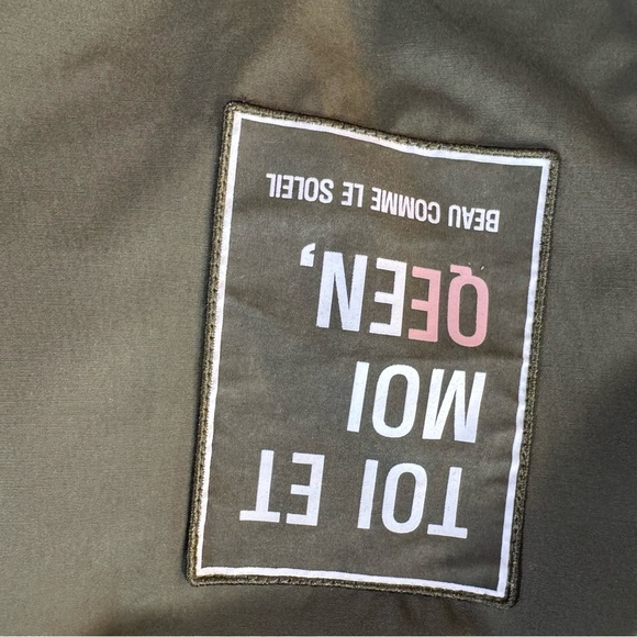 Green Raincoat with Stand-Up Collar and Zipper Closure - Picture 7 of 13